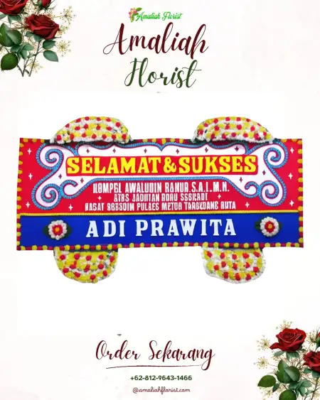 Papan Bunga Ucapan Selamat Mauk Timur